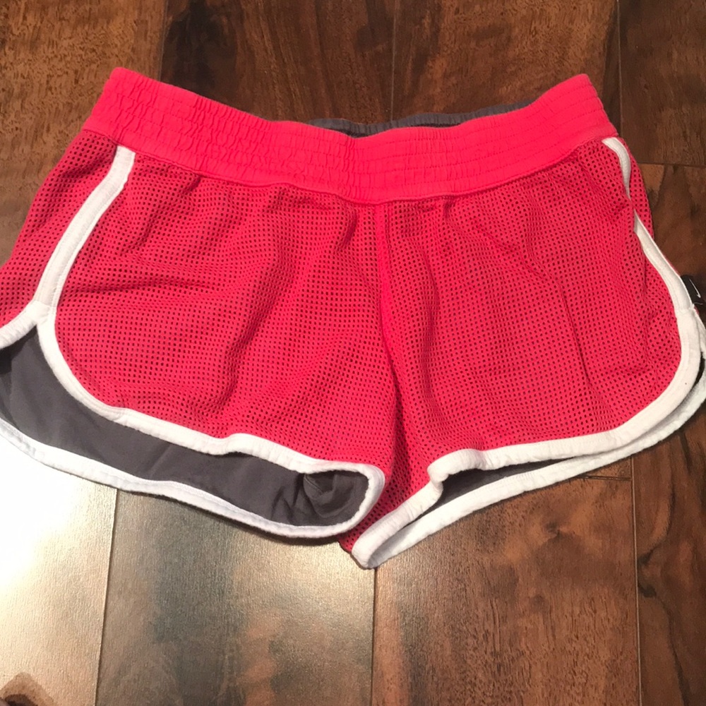 reversible pink/grey nike shorts